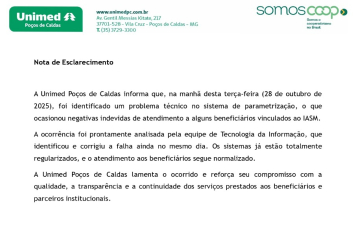 Instabilidade sistema Unimed 